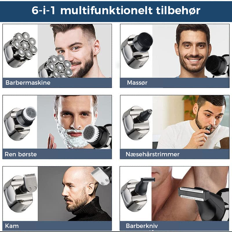 10-i-1 8D Multifunktionel Barbermaskine med opgraderet LED Display