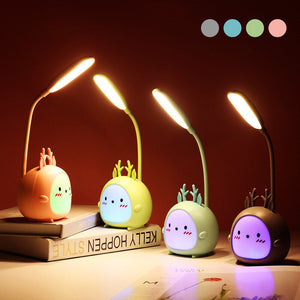 USB farverig LED læselampe