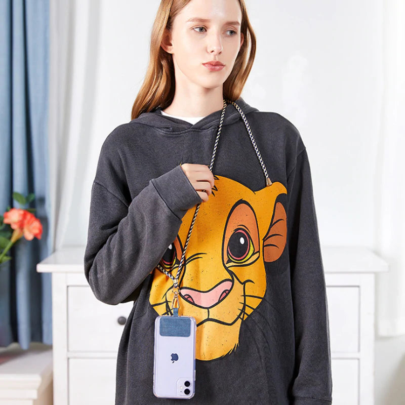 Universal crossbody nylonlappe- og snor til telefon
