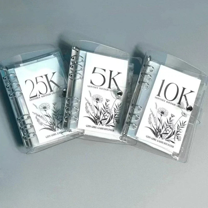 12-måneders opsparingsudfordring | Ringbind og kuvert