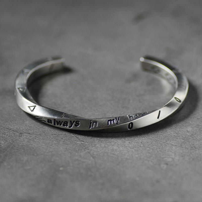 Par model Titanium stål armbånd