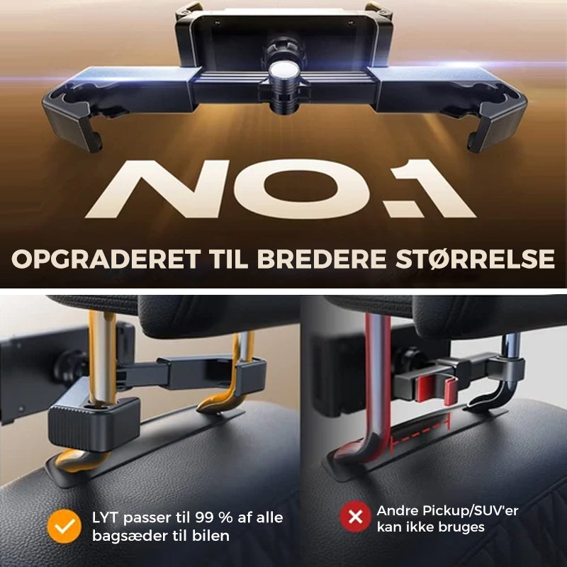 Nakkestøttemonteret Tabletholder