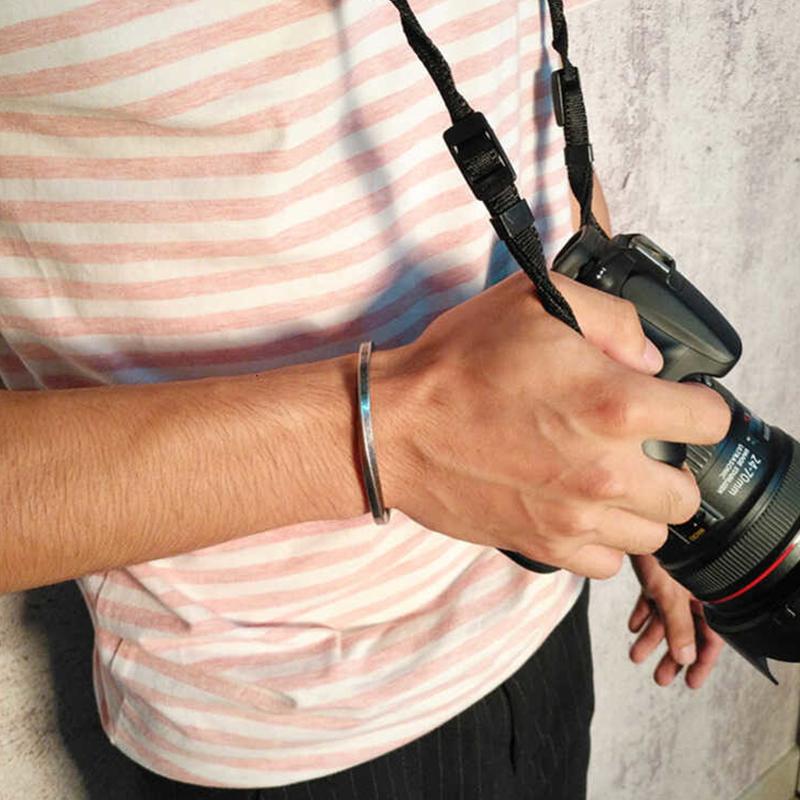Par model Titanium stål armbånd