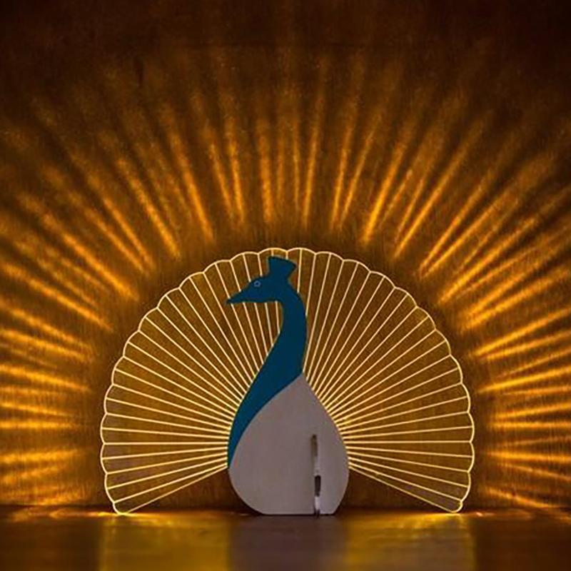 LED kreativt dyr dekorativt lys