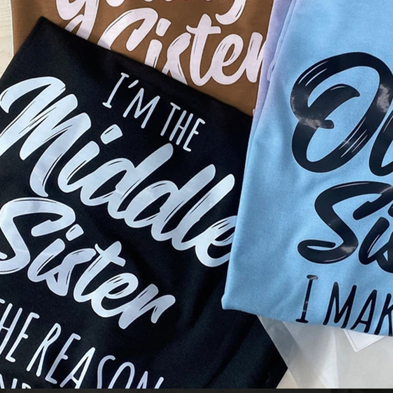 Trykt langærmet T-shirt