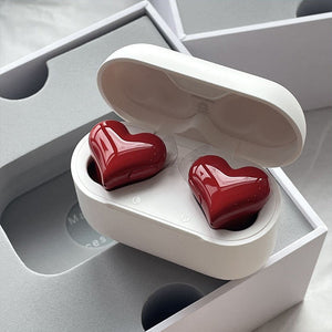 Trådløse hjerteformede Bluetooth-øretelefoner