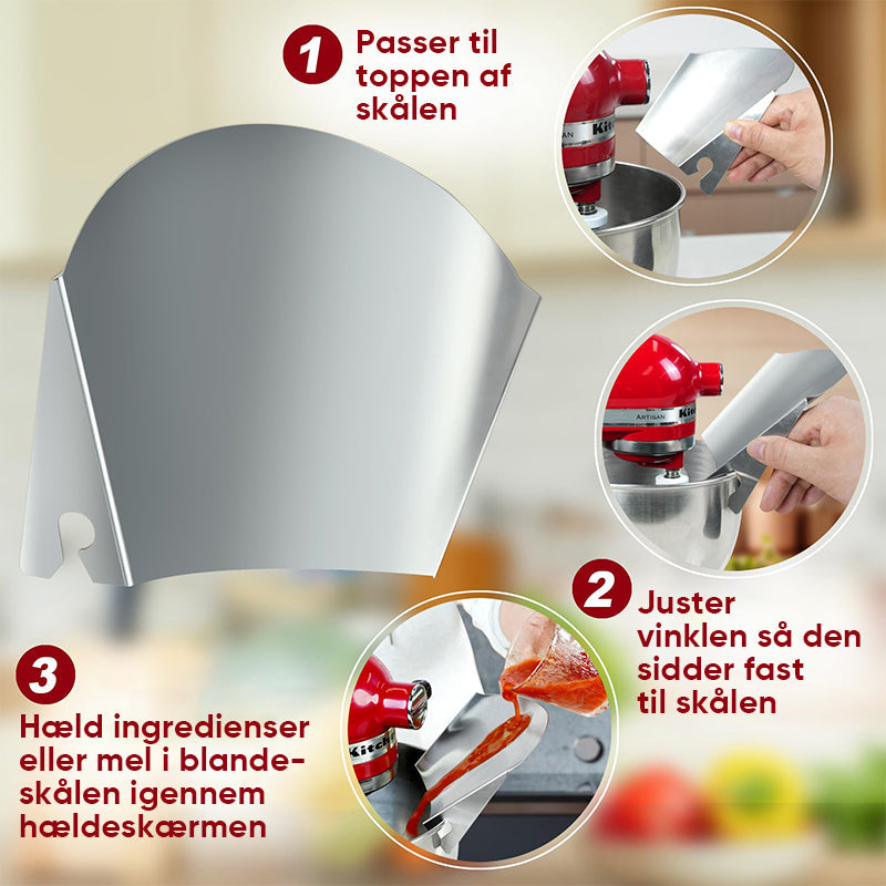 Hældeskærm i rustfrit stål