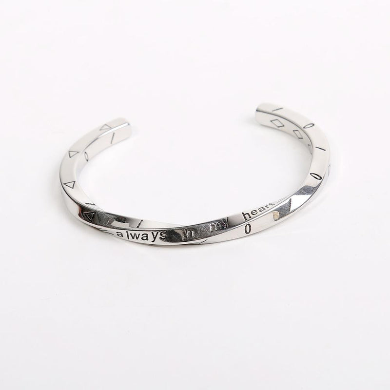 Par model Titanium stål armbånd