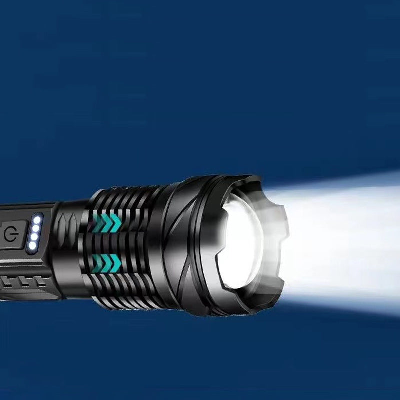 Ultrakraftig hvid laser lommelygte med lang rækkevidde