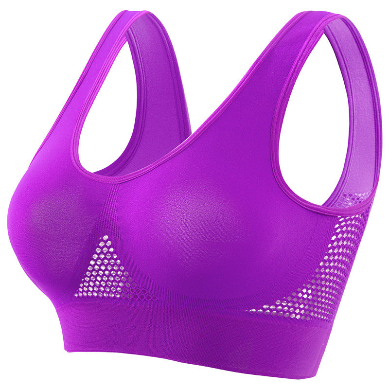 Åndbar sports-bh i mesh