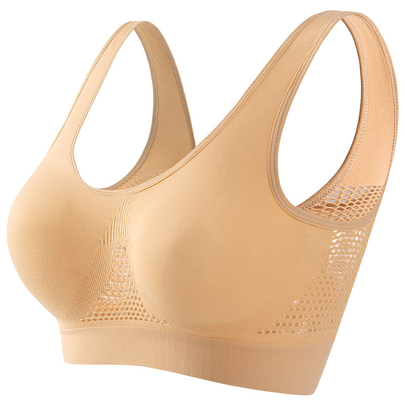 Åndbar sports-bh i mesh