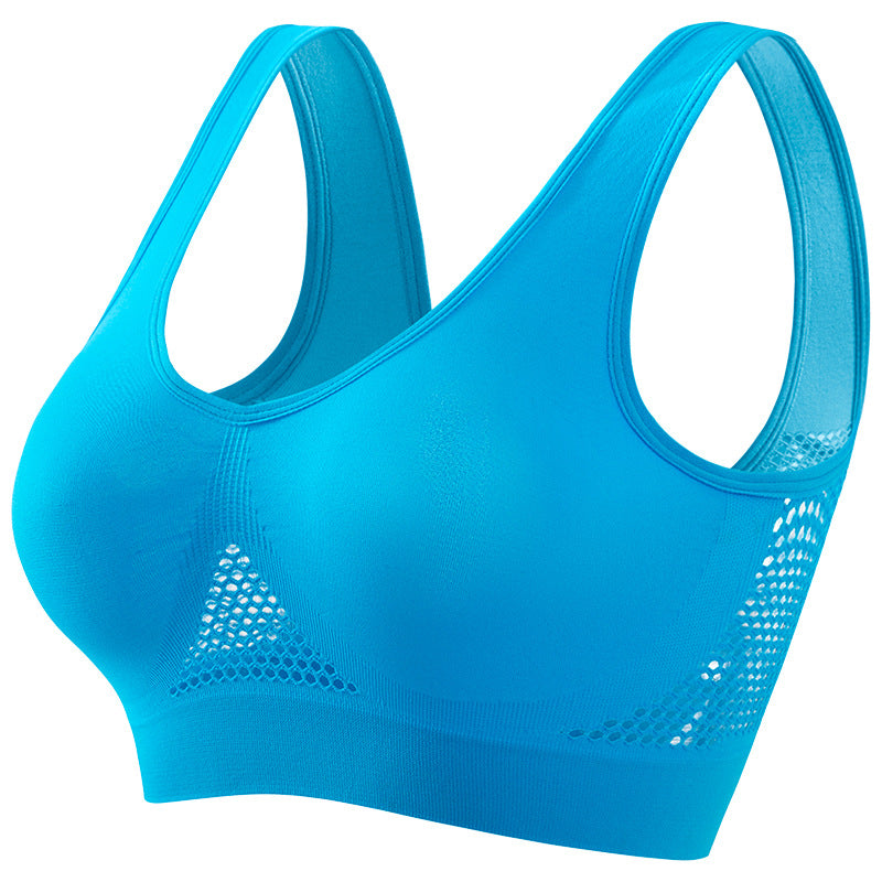 Åndbar sports-bh i mesh