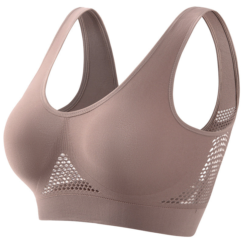 Åndbar sports-bh i mesh