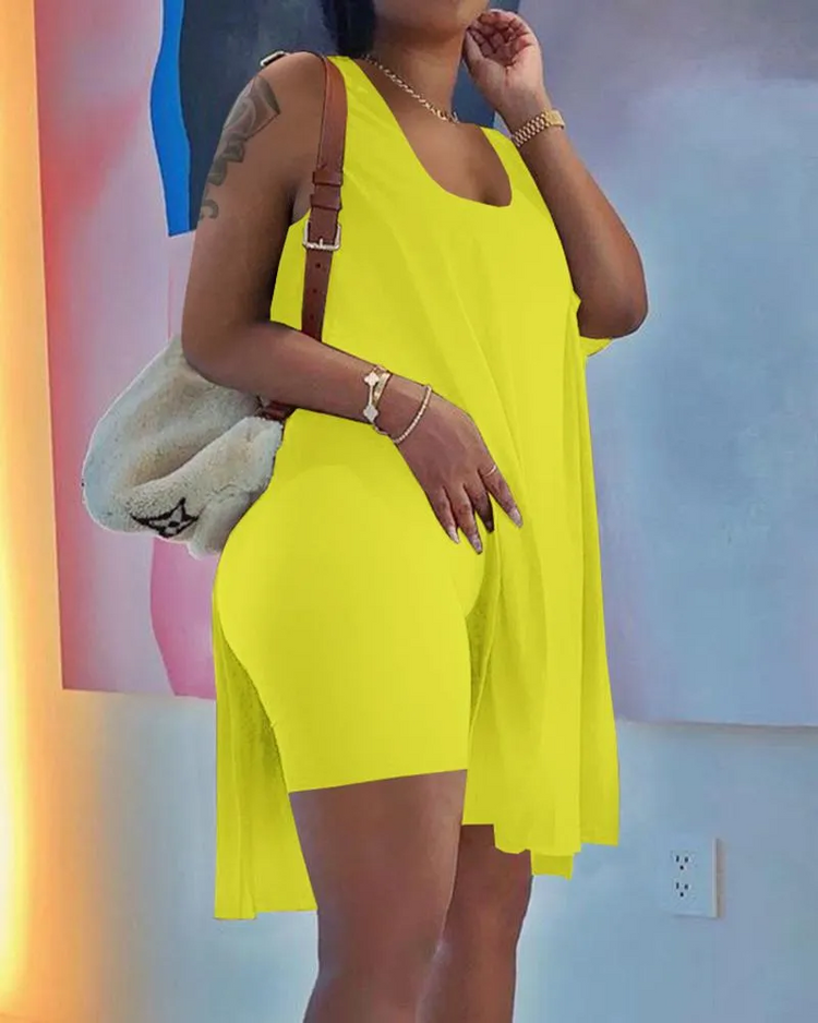 Loose Solid Color Long Two Piece Set
