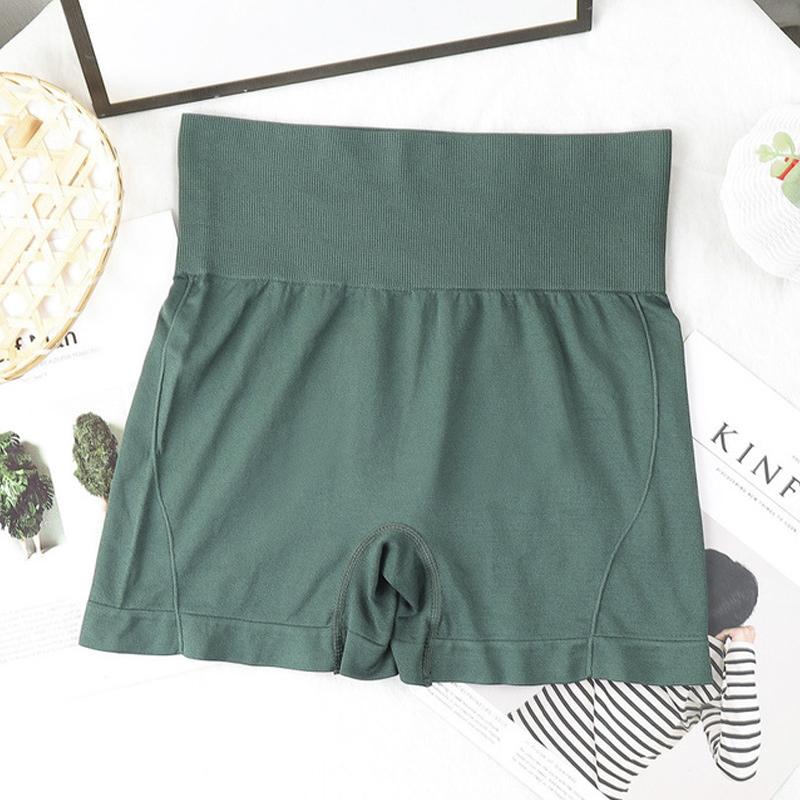 Højtaljede sømløse hoftelift slanke shorts
