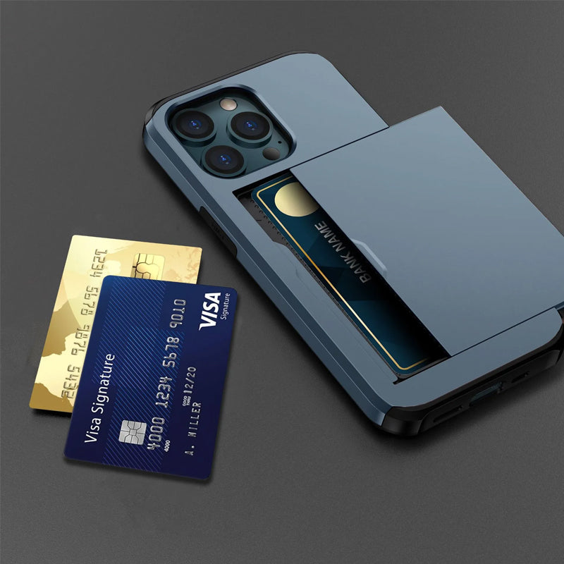 Telefoncover med indbygget tegnebog