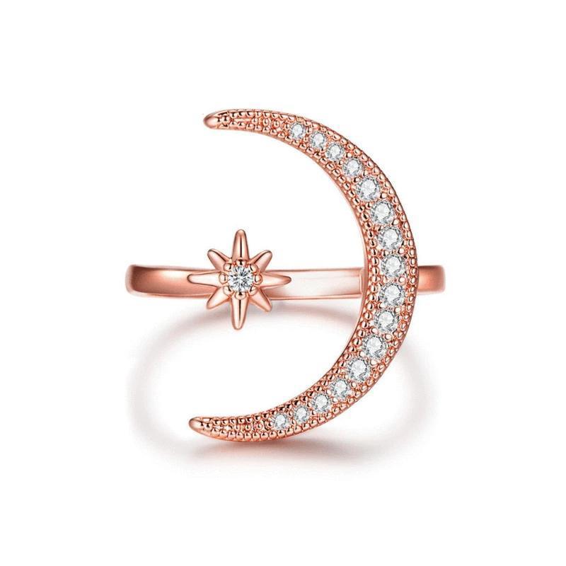 Måne & stjerne ring