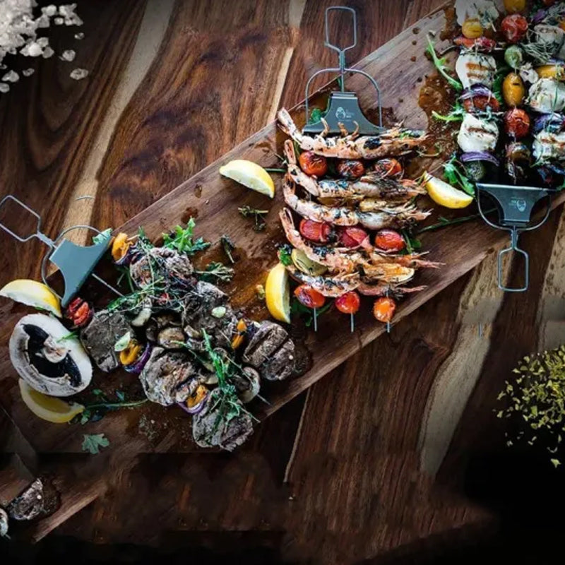 Tredobbelte grillspyd - GrillSavant