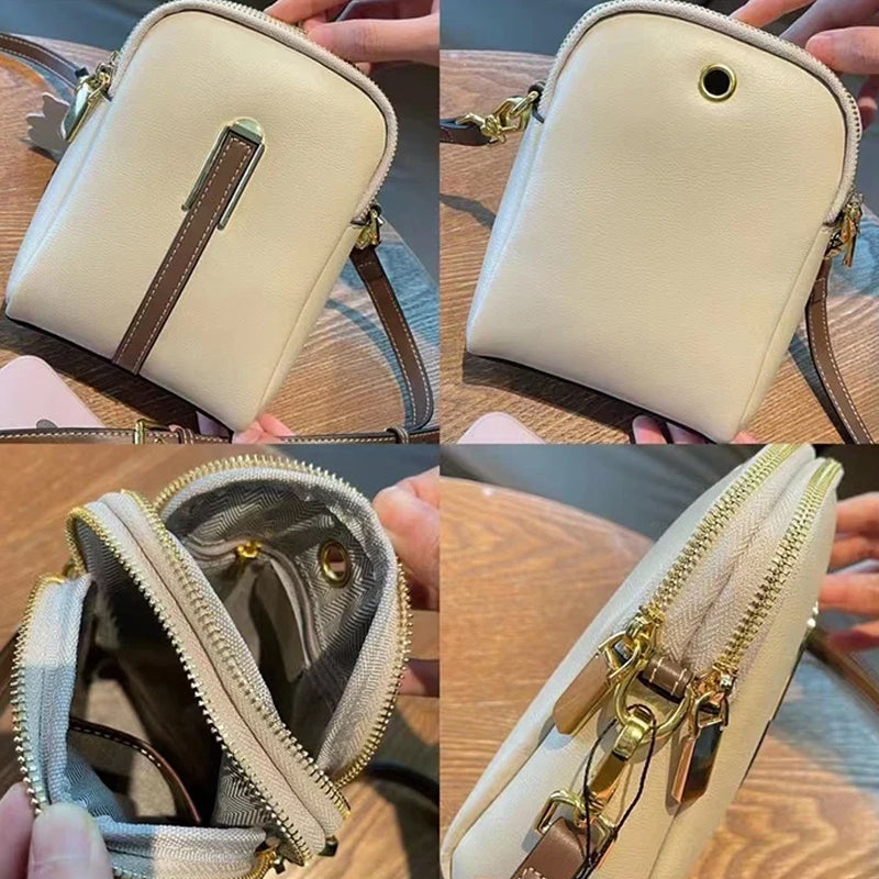 Letvægts Crossbody miniskuldertaske til telefon