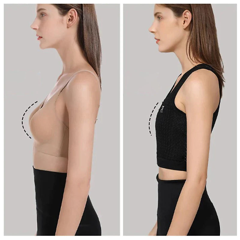 Tynd tanktop med lynlås foran