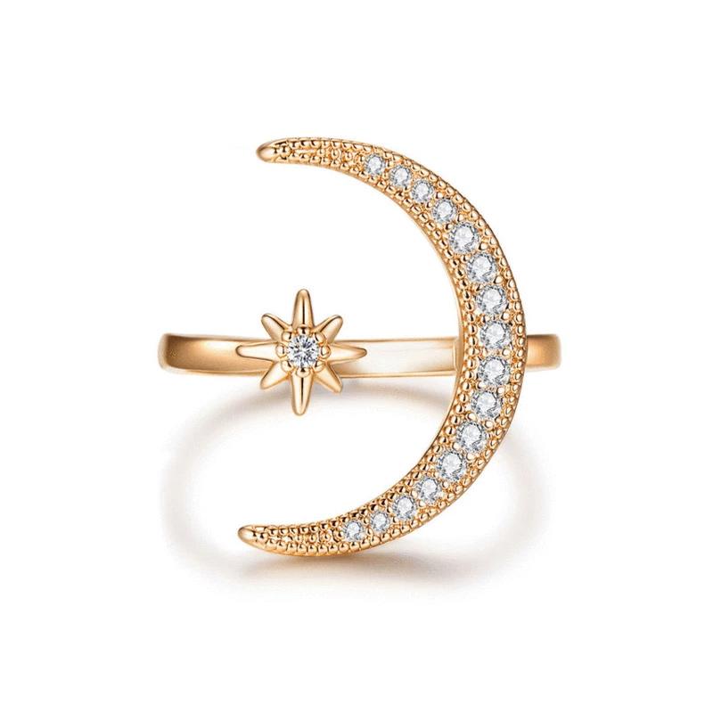 Måne & stjerne ring