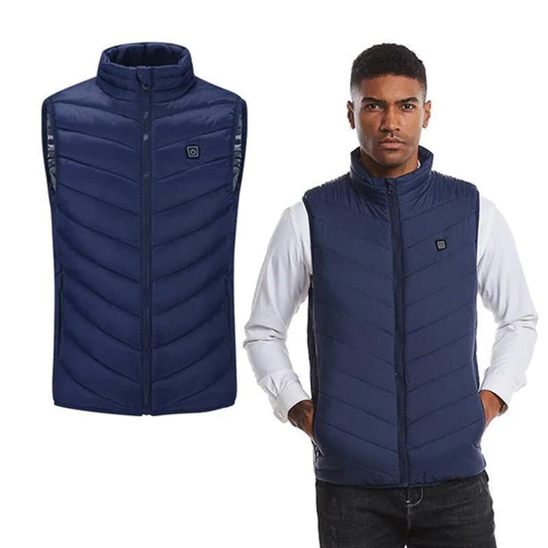 Hurtigtvarmende vest (8 varmelegemer)
