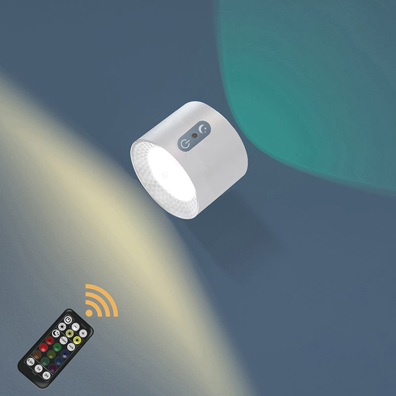 Magnetic charging double head wall lamp with remote control
