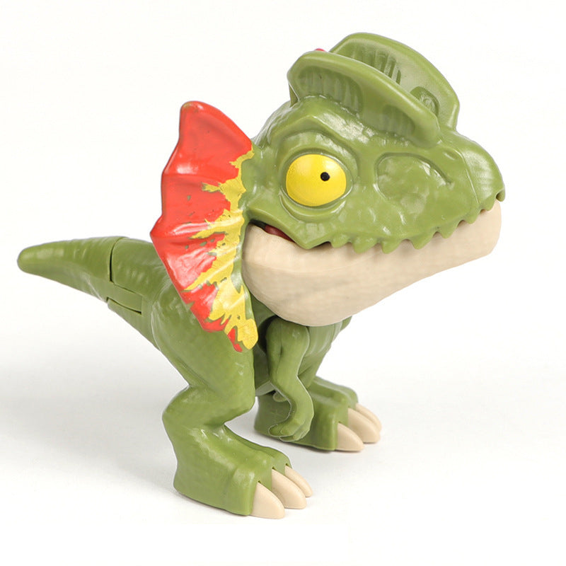 Fingerbidende Dinosaur-animeret actionfigurs legetøj
