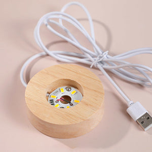 Glimtende krystalkugle natlys