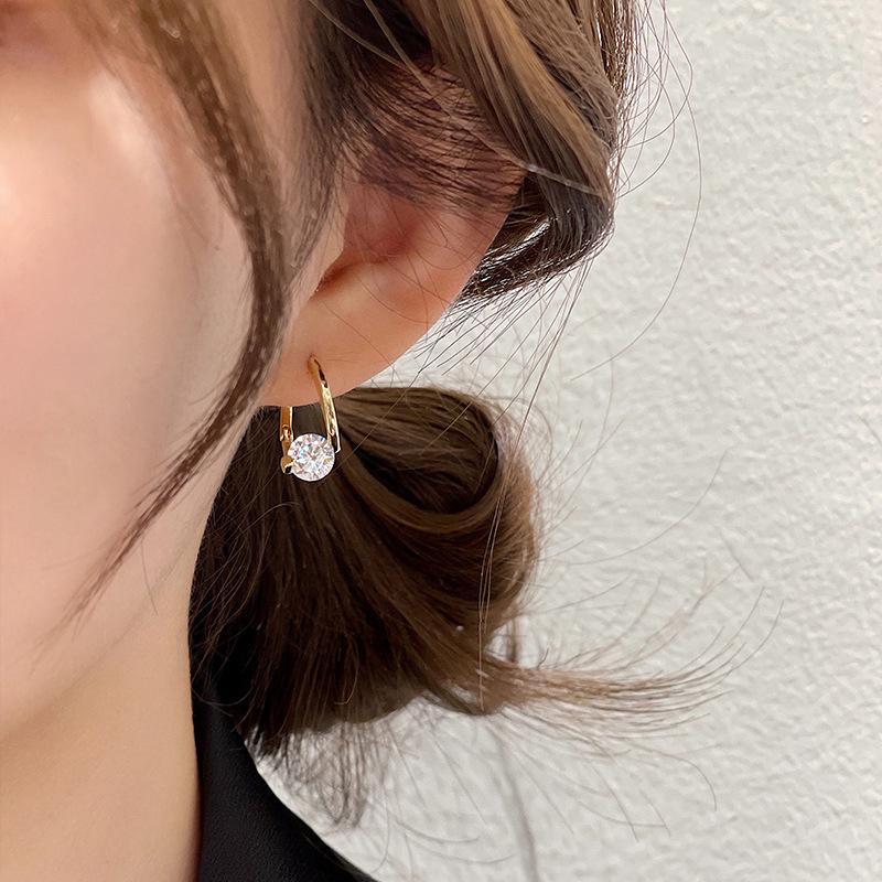 Rhinestone Runde Stud øreringe