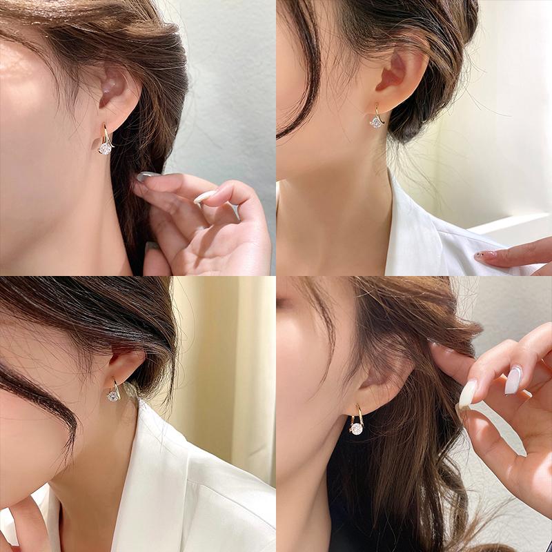 Rhinestone Runde Stud øreringe