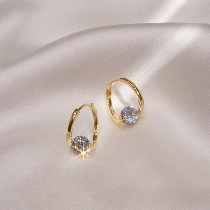 Rhinestone Runde Stud øreringe