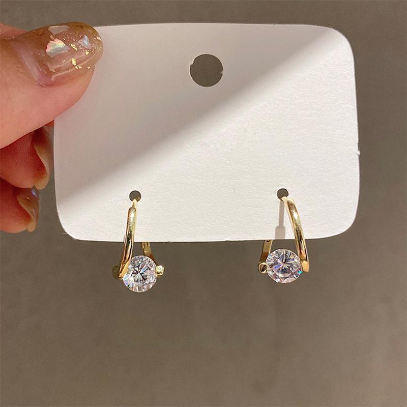 Rhinestone Runde Stud øreringe