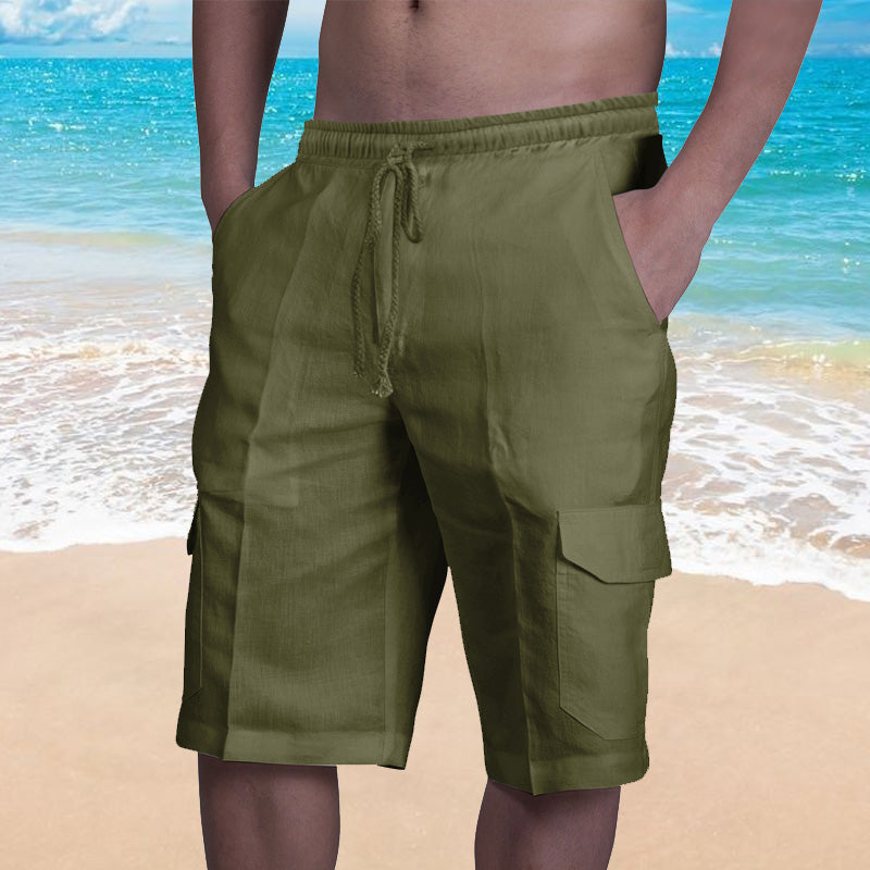 Afslappede linnedshorts (Herre)