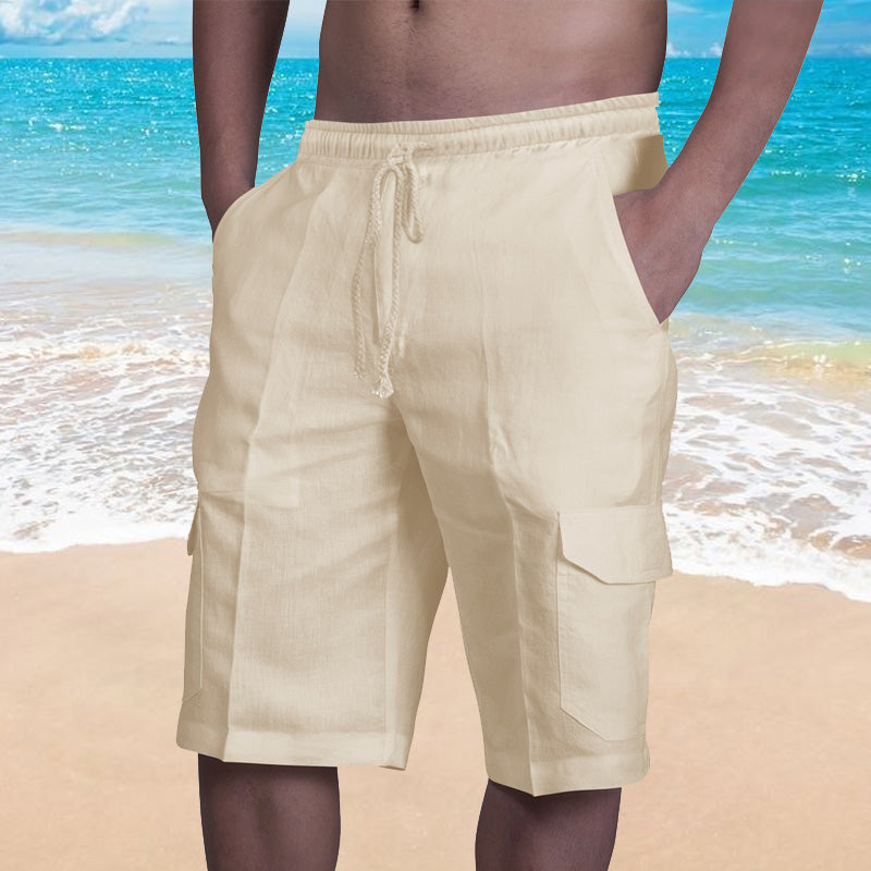 Afslappede linnedshorts (Herre)
