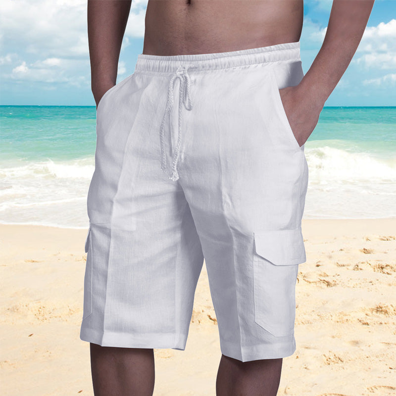 Afslappede linnedshorts (Herre)