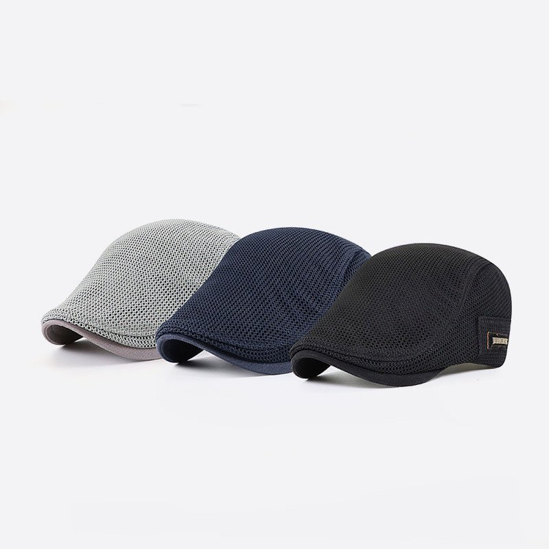 Mænds sommer Mesh Newsboy flad kasket