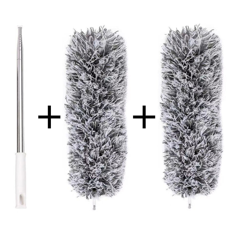 Teleskopisk vaskbar buet mikrofiber støvekost