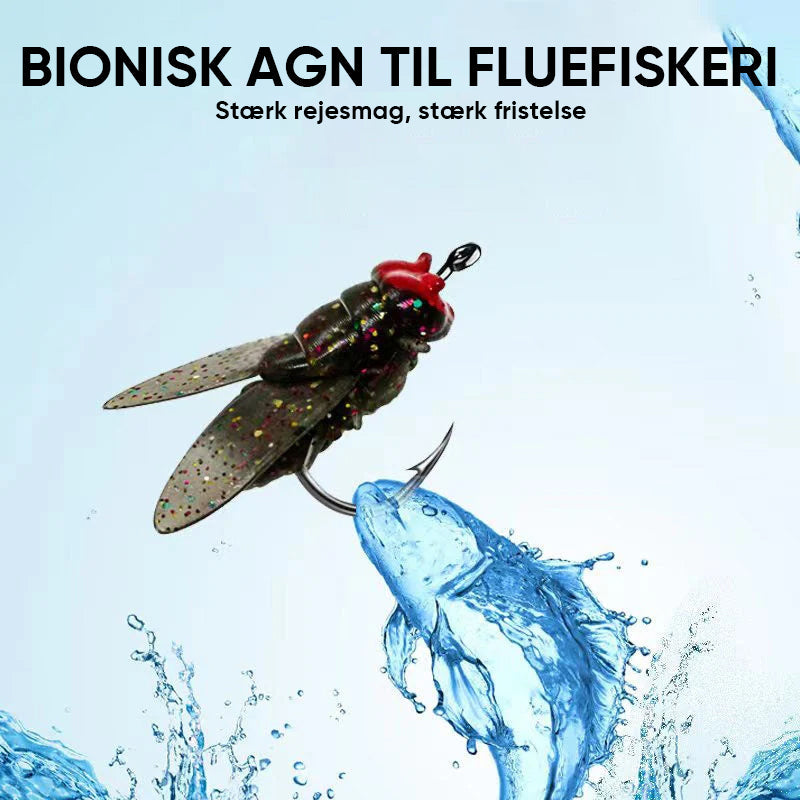 Bionisk flue fiskeagn