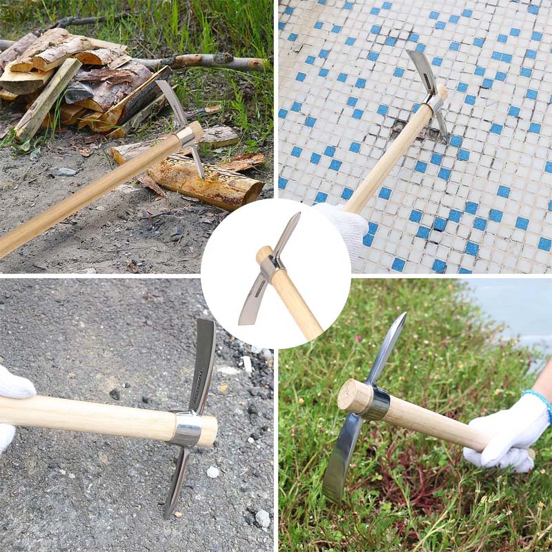 Dobbelthovedet  hakøkse i rustfrit stål