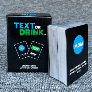 Text or drink - Kort drukspil til fester