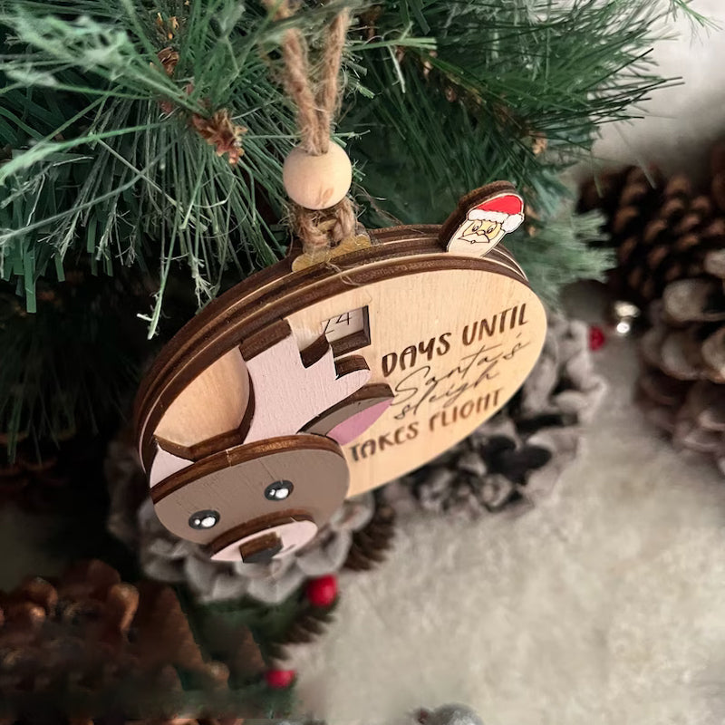 3D Julepynt med nedtælling til jul