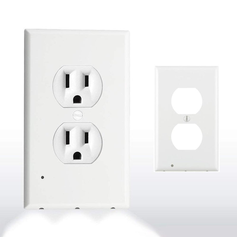 Hirundo Outlet vægplade med LED-natlys