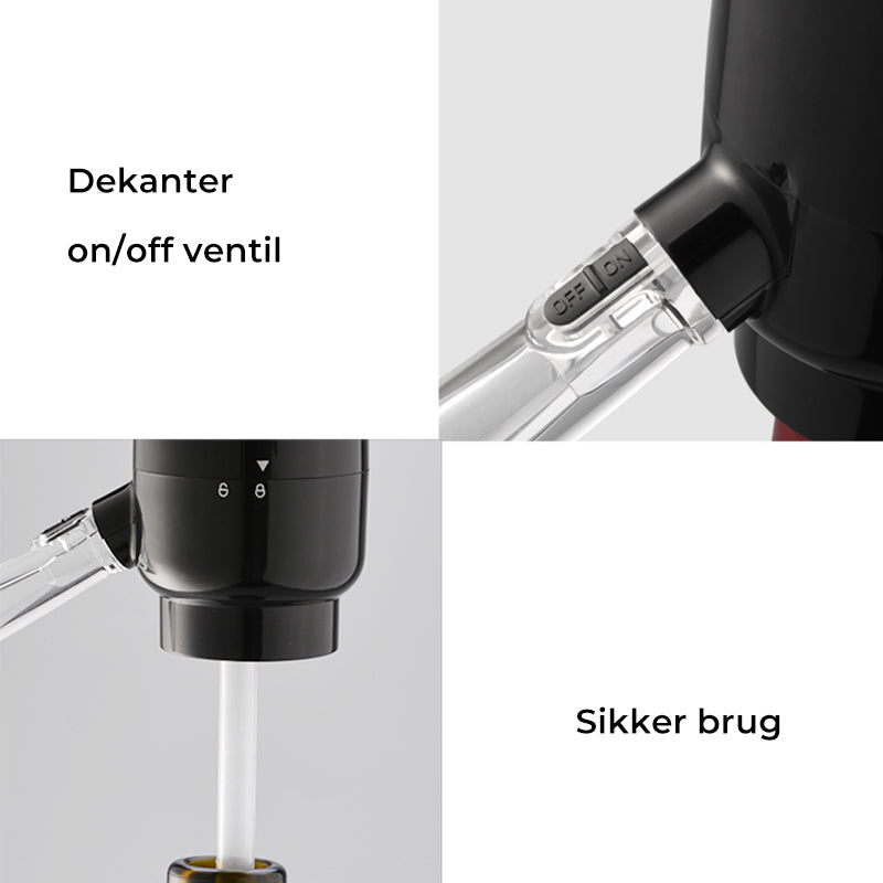 Elektronisk vinkaraffel til vin