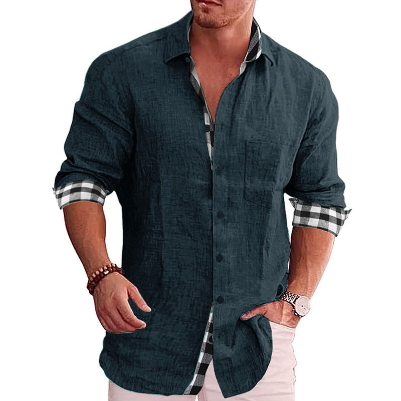 Afslappet Button-up Skjorte (Herre)