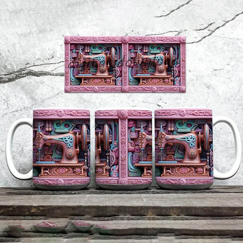 3D Krus med symaskine