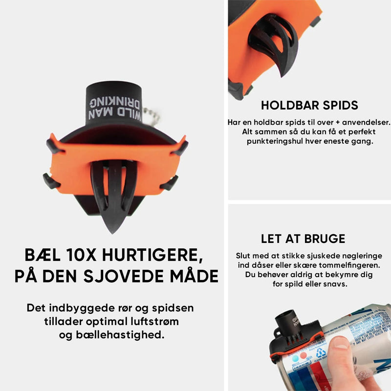 Nøglering til alternativ øldåseåbning