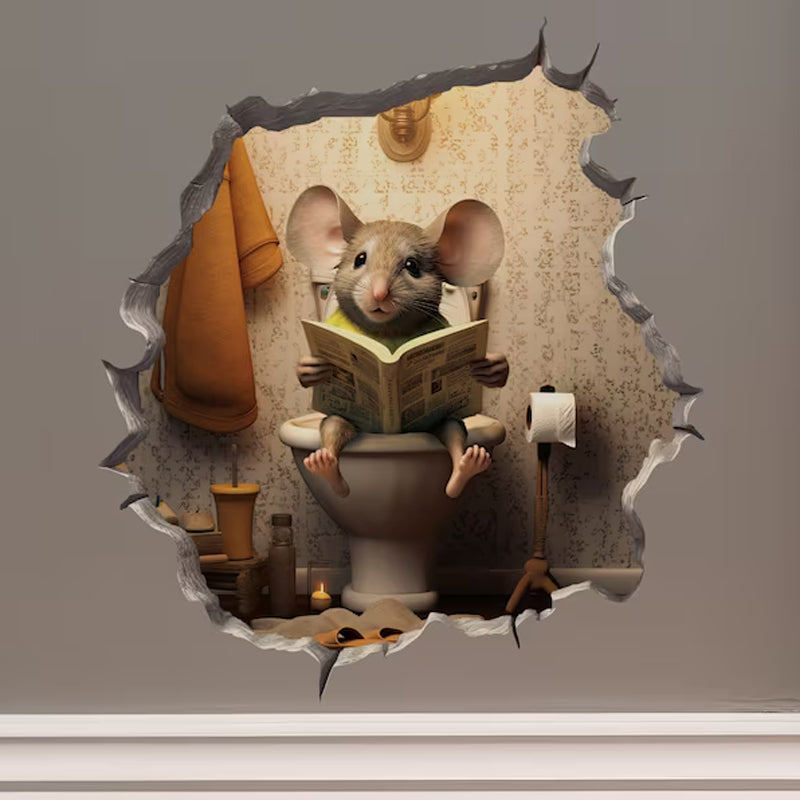 Mouse Hole Decals Stickers