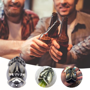 Vægmonteret flaskeåbner i støbt bronzeskulptur: Gudinden