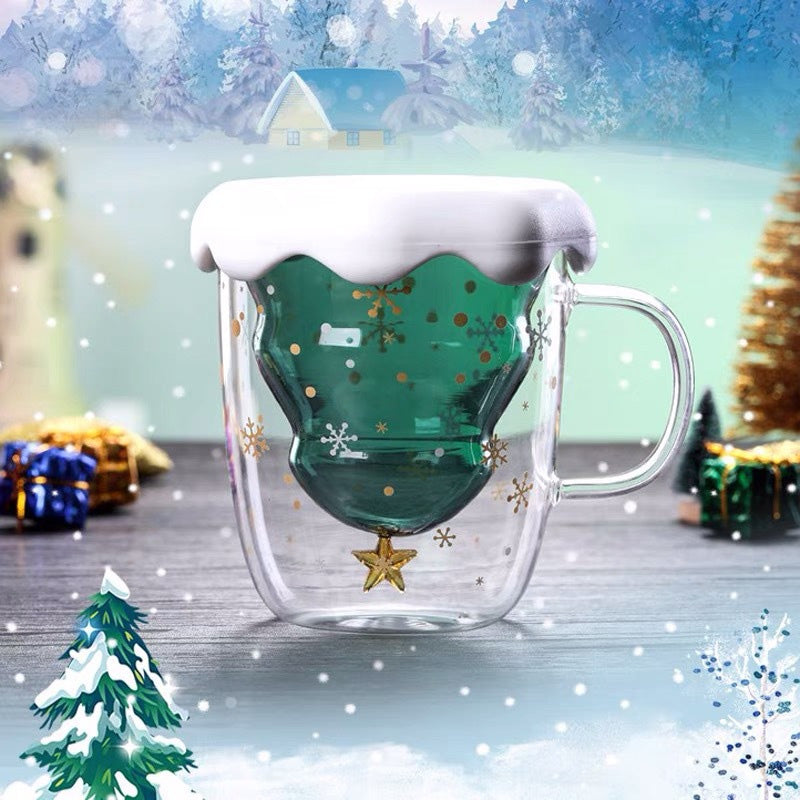 Dobbelt isolerede glas krus krus julekrus
